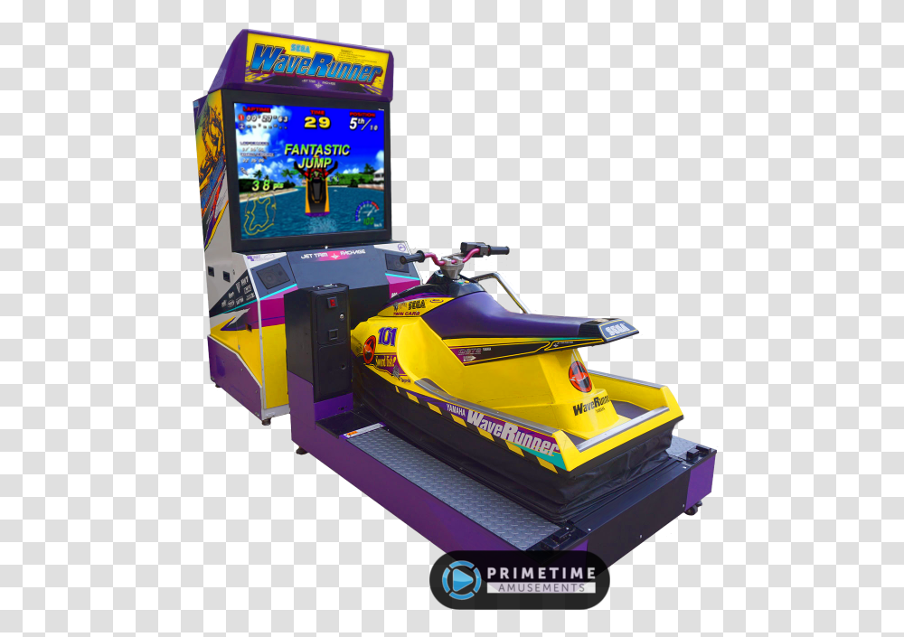 Waverunner Jet Ski Simulator By Sega Amusements, Arcade Game Machine, Vehicle, Transportation Transparent Png