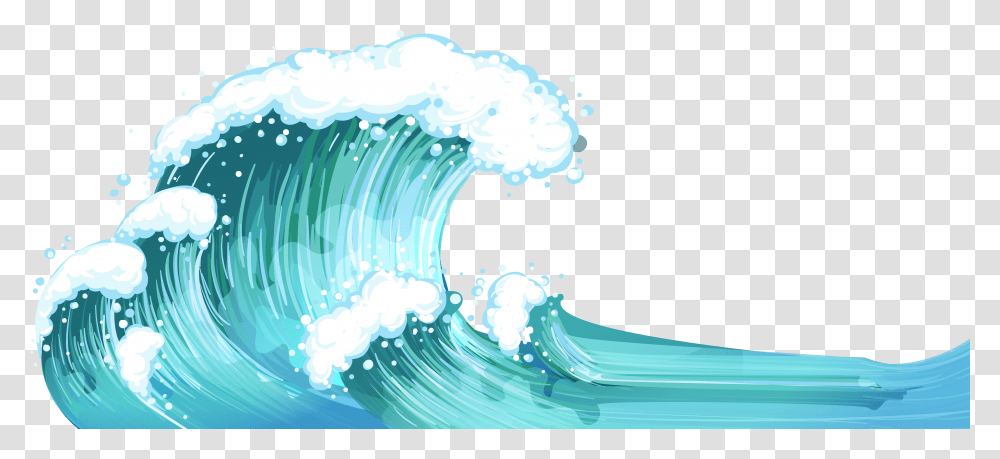 Waves Clip Art Background Clipart Free Waves Clipart, Sea, Outdoors, Water, Nature Transparent Png