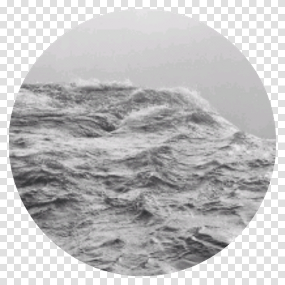 Waves Clipart Aesthetic Aesthetic Ocean Black And White, Sea, Outdoors, Water, Nature Transparent Png