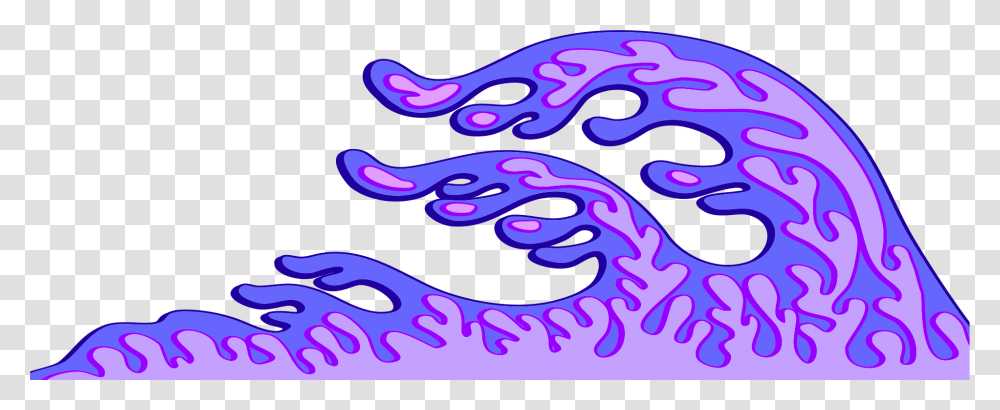Waves Clipart Wave Japanese, Pattern, Purple, Sea, Outdoors Transparent Png