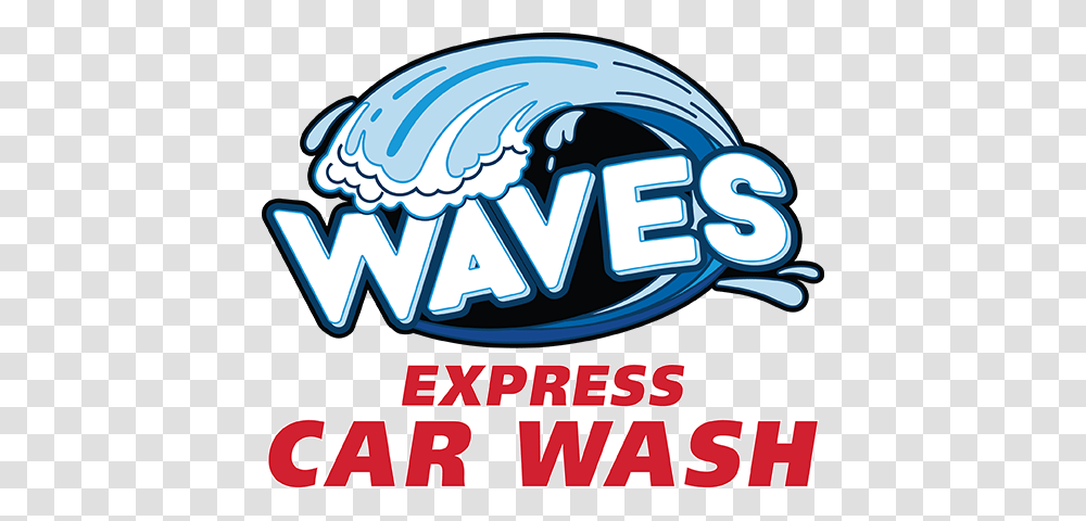 Waves Express Car Wash Highway Powdersville South Carolina, Logo, Helmet Transparent Png
