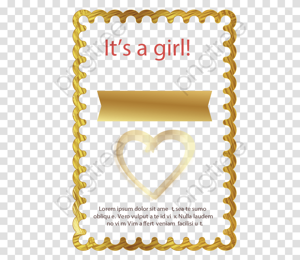 Waves Gold Frame Lovely Very Near Field Measurement, Label, Paper, Flyer Transparent Png