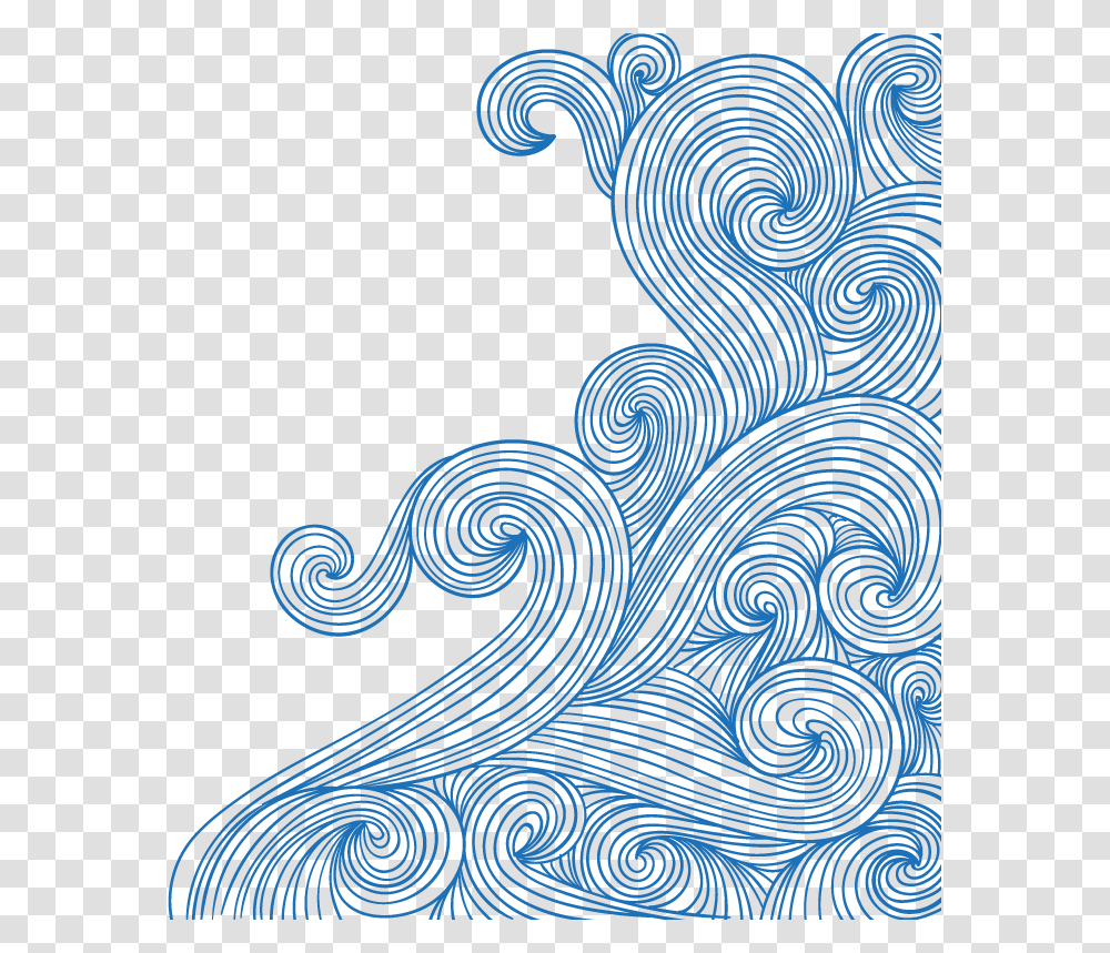 Waves, Pattern, Ornament, Fractal, Rug Transparent Png