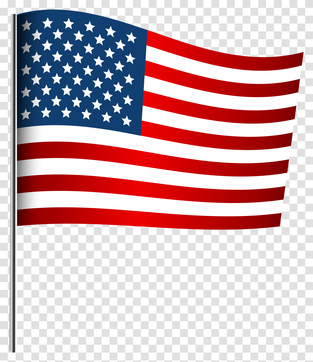 Waving American Flag Clip Art Transparent Png