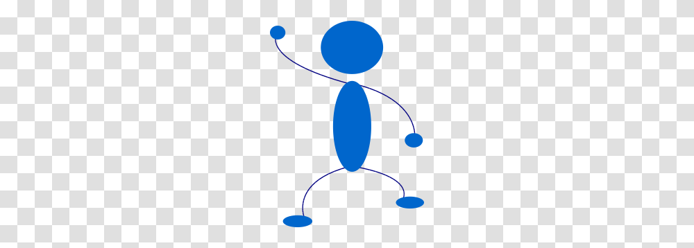 Waving Blue Stick Man Clip Art Fathers Day Stick, Logo, Trademark, Balloon Transparent Png