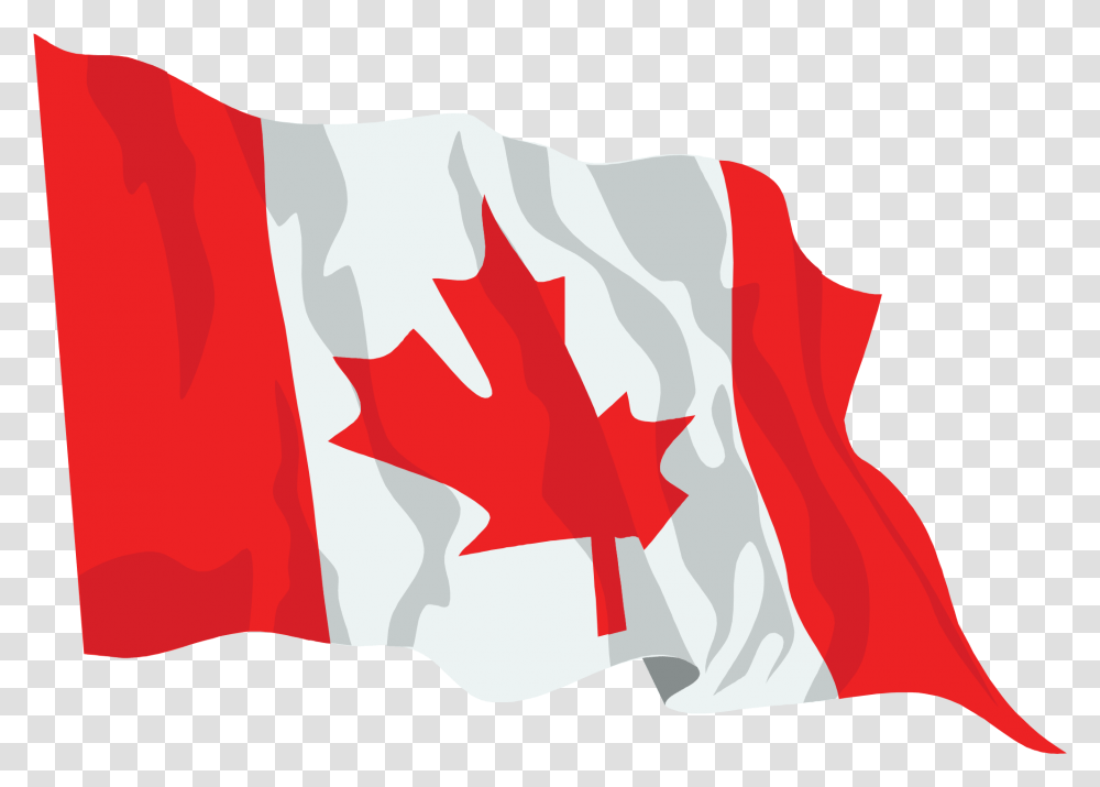 Waving Canadian Flag, Pillow, Cushion Transparent Png