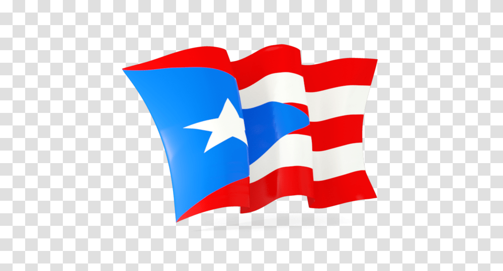 Waving Flag Illustration Of Flag Of Puerto Rico, American Flag Transparent Png