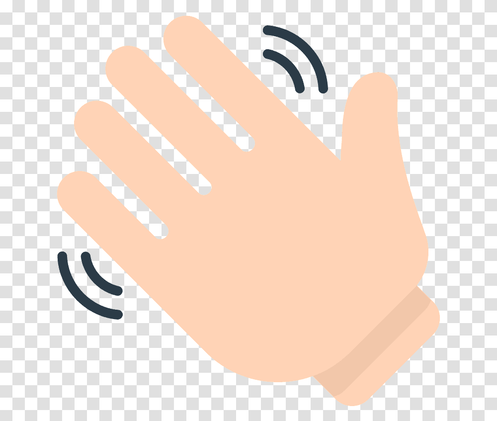Waving Hand Emoji Clipart Waving Hand Emoji Black Background, Apparel, Glove Transparent Png