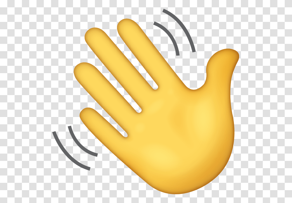 Waving Hand Emoji, Apparel, Banana, Fruit Transparent Png