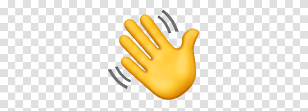 Waving Hand Sign Emojis Emoji Hunting And Hands, Apparel, Glove Transparent Png