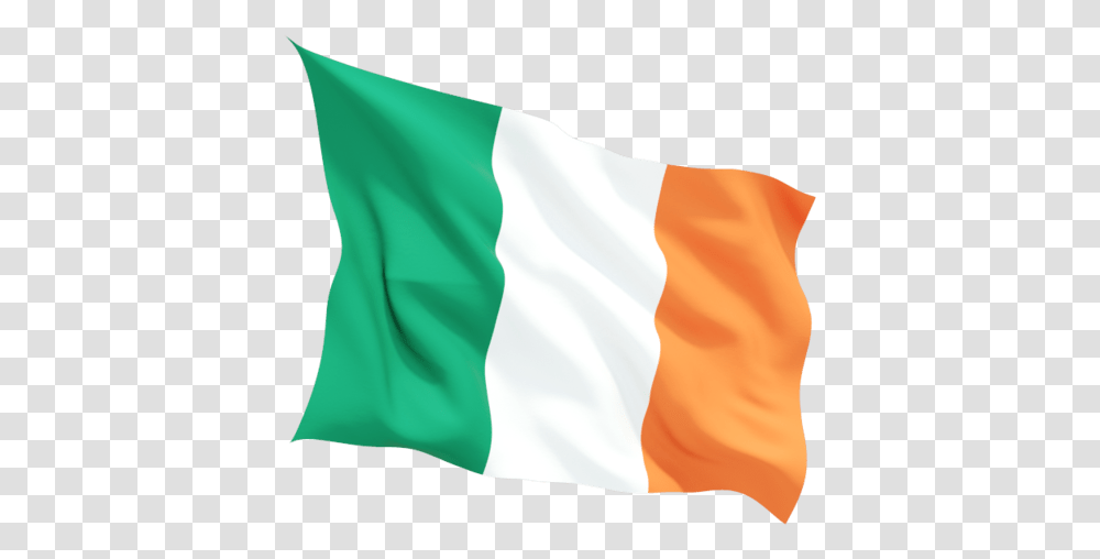 Waving Irish Flag Ireland Flag Background, American Flag, Person, Human Transparent Png