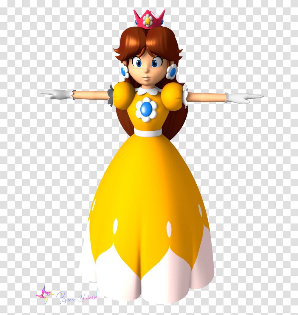 Waving Princess Daisy Waving Princess Daisy Daisy Mario Tennis, Toy, Fire, Doll Transparent Png