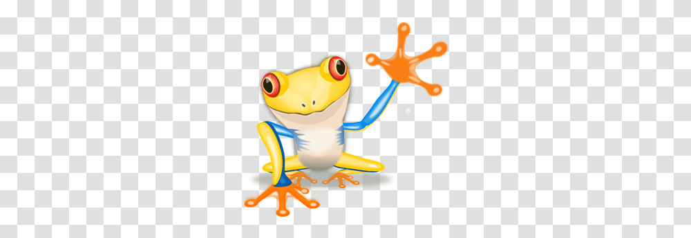 Waving Yellow Frog Clip Art For Web, Toy, Amphibian, Wildlife, Animal Transparent Png