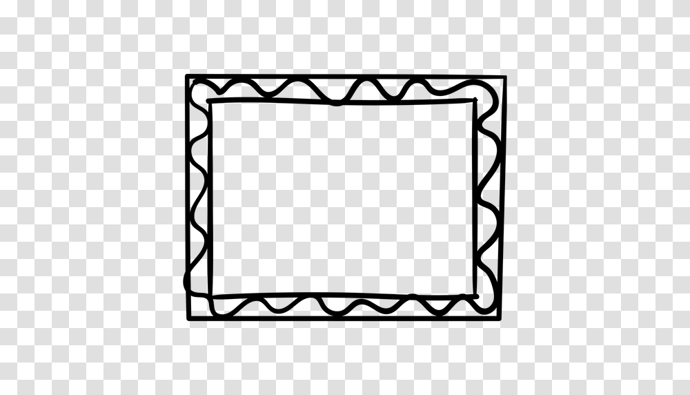 Wavy Line Frame Doodle, Gray, World Of Warcraft Transparent Png