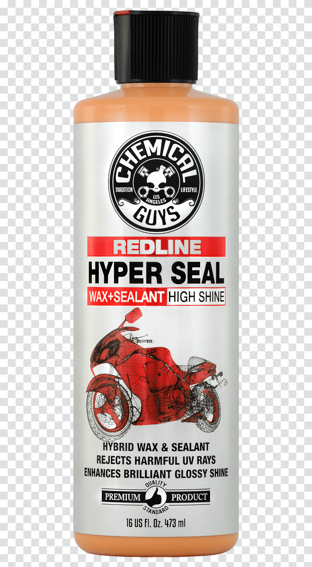 Wax Seal Chemical Guys Moto Line Redline Hyper Seal High Shine, Tin, Can, Aluminium, Spray Can Transparent Png