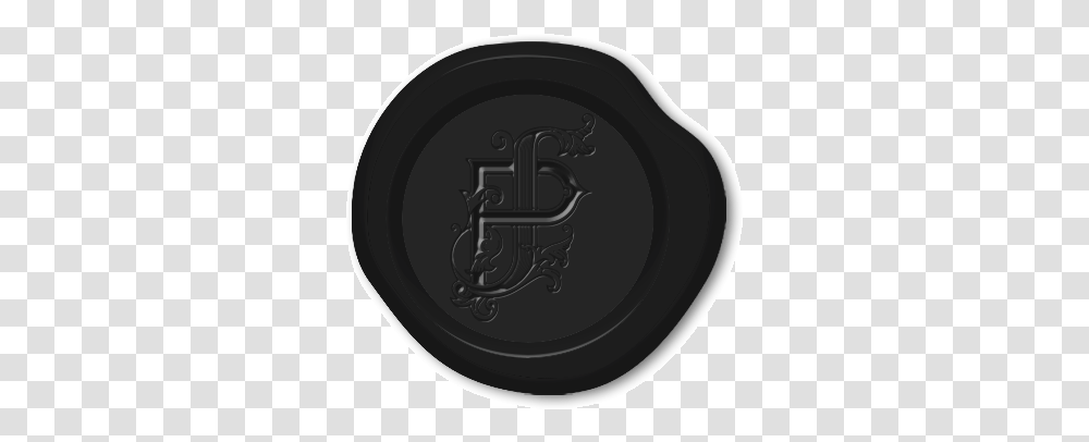Wax Seal For Jessica Peterson By Fuzzco Black Wax Seal, Bowl, Meal, Food, Coin Transparent Png