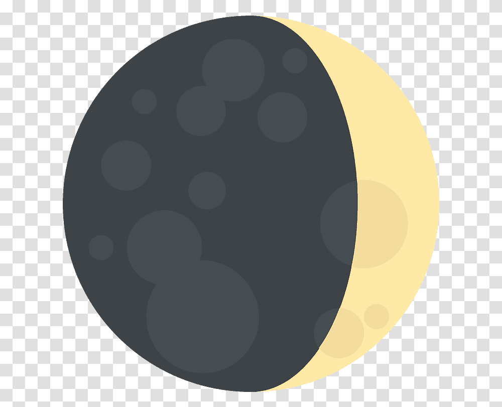 Waxing Crescent Moon Emoji Clipart Blank Pie Chart, Rug, Outdoors, Astronomy, Eclipse Transparent Png