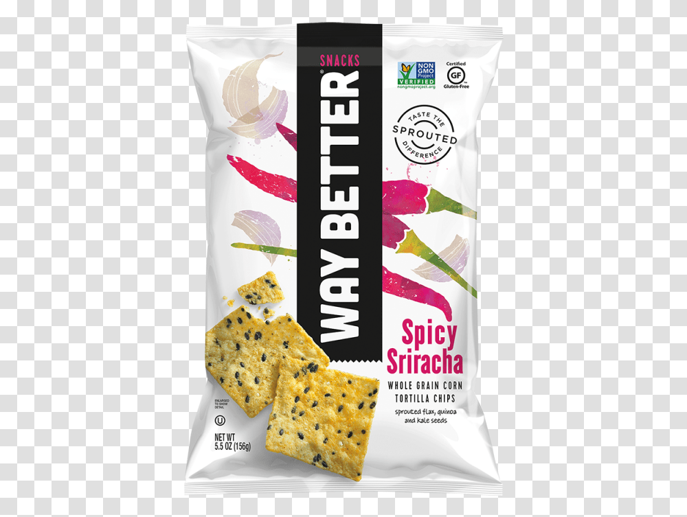 Way Better Tortilla Chips, Food, Bread, Cracker Transparent Png