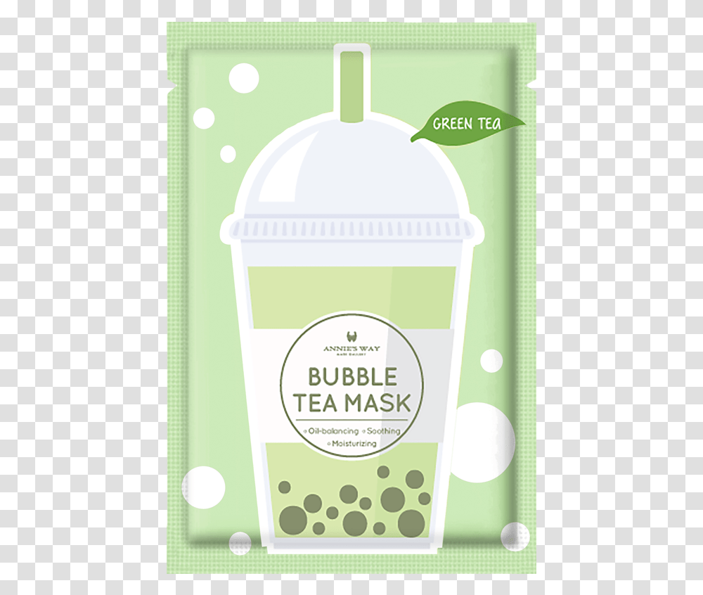 Way Bubble Tea Mask Black Tea, Bottle, Plant, Beverage, Shaker Transparent Png