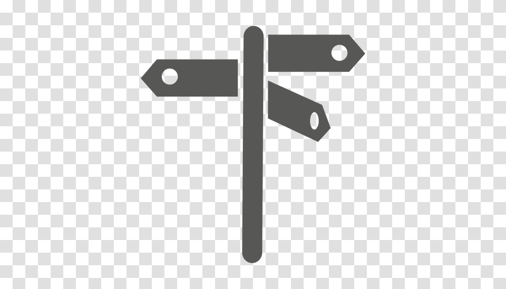 Way Street Sign Icon, Cross, Crucifix Transparent Png