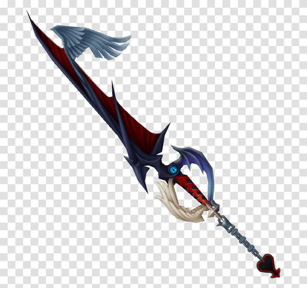 Way To The Dawn Kingdom Hearts Riku Keyblade, Weapon, Weaponry, Spear, Trident Transparent Png