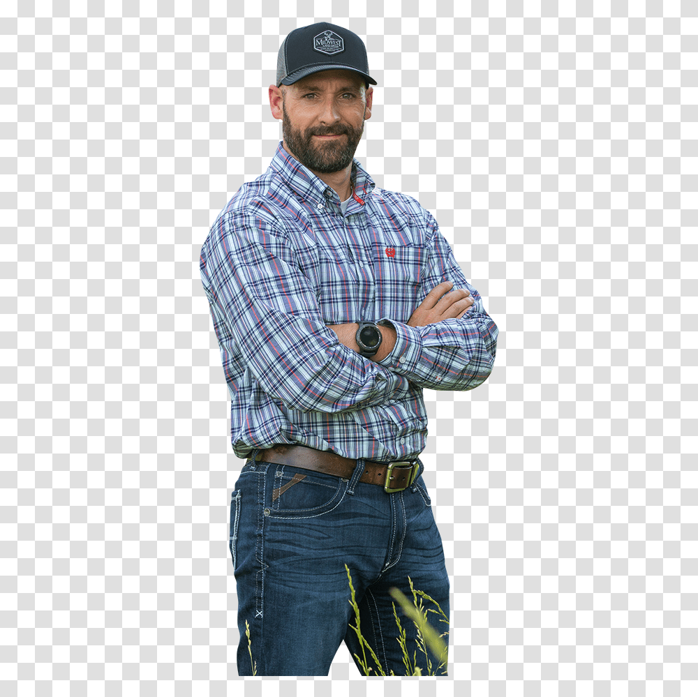 Waylon Martin Plaid, Shirt, Person, Dress Shirt Transparent Png