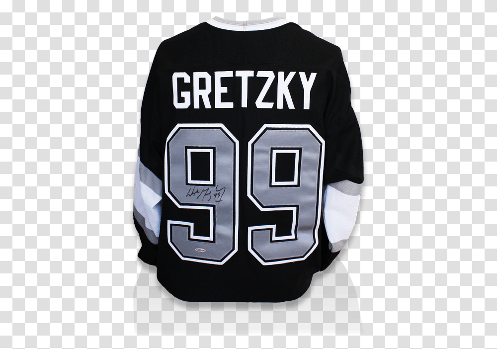 Wayne Gretzky Signed La Kings Jersey Sweater, Clothing, Apparel, Sweatshirt, Hoodie Transparent Png