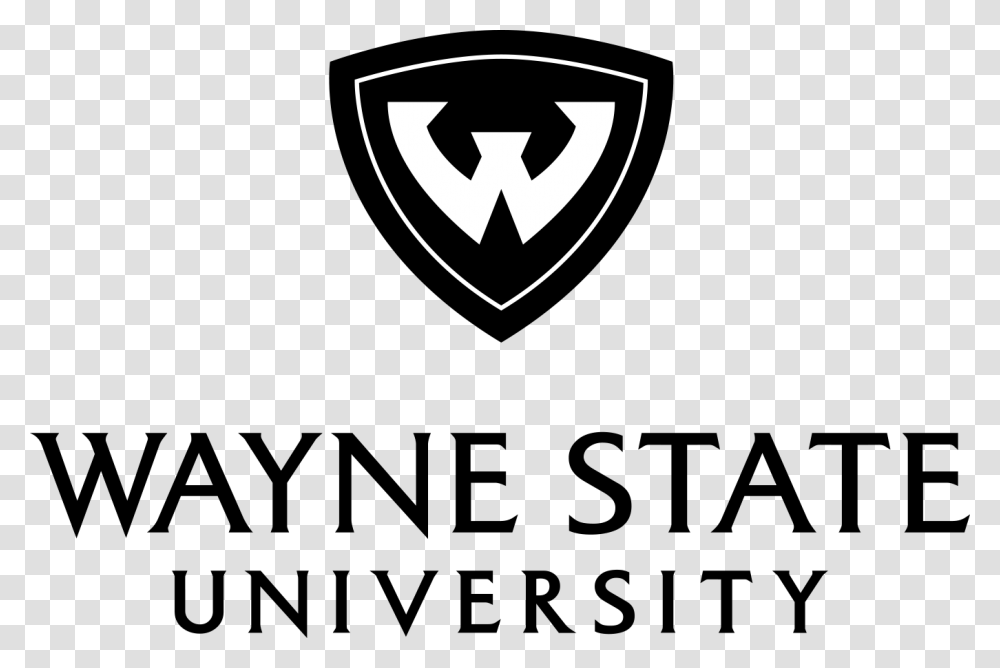 Wayne State Logo Black And White, Trademark, Batman Logo, Recycling Symbol Transparent Png