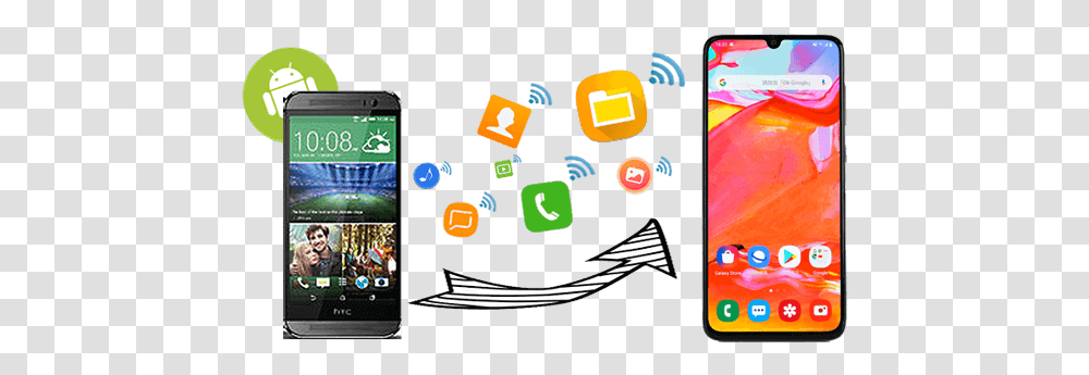Ways To Transfer Data From Android Technology Applications, Mobile Phone, Electronics, Person, Text Transparent Png