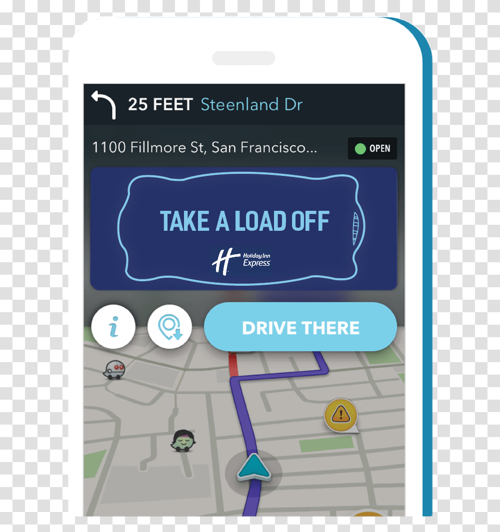 Waze Banner Ad Mockup, GPS, Electronics, Plot Transparent Png