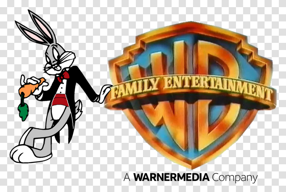 Wb Family Alternate Print Logo Bugs Bunny Warner Bros Family Entertainment, Trademark, Emblem, Dynamite Transparent Png