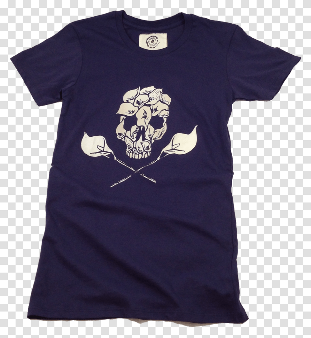 Wcfblue Lily Calla Skull Active Shirt, Apparel, T-Shirt, Sleeve Transparent Png