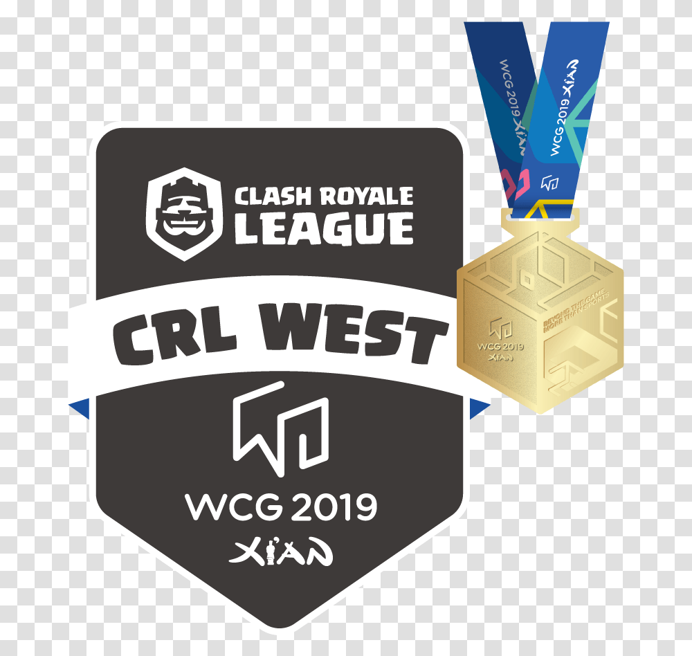 Wcg 2019 Xi'an World Cyber Games Gold Medal, Text, Box, Trophy, Label Transparent Png