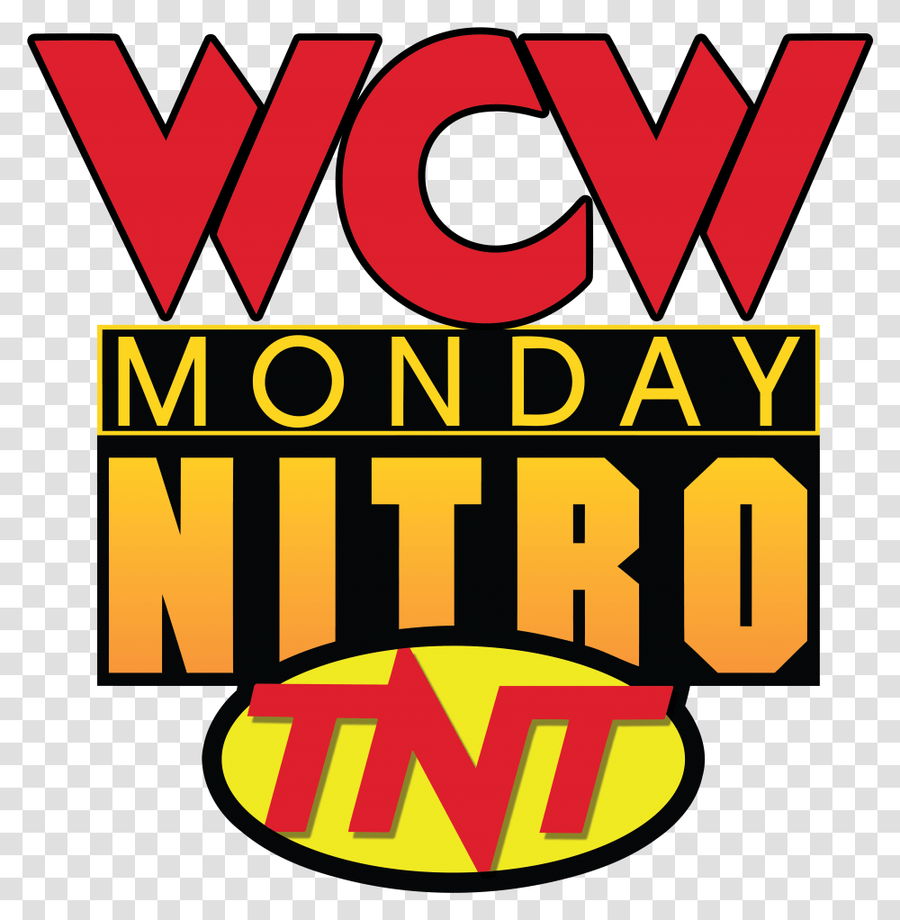 Wcw Monday Nitro 1st Logo Wcw Monday Nitro Logo, Poster, Advertisement, Flyer, Paper Transparent Png