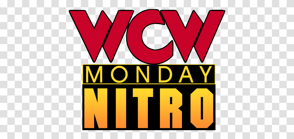 Wcw Monday Nitro Logo, Word, Alphabet Transparent Png