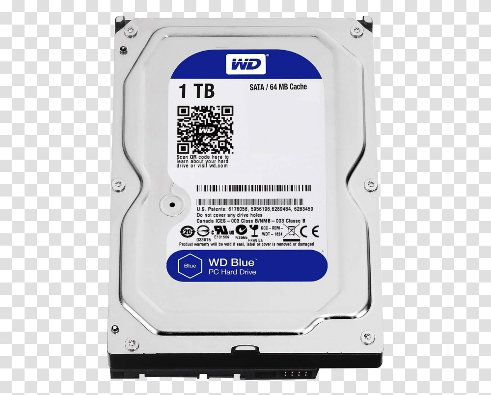 Wd Blue 1tb Sata 6 Gbs 5400 Rpm 64mb Cache 1tb Wd Hard Disk, Computer Hardware, Electronics, Mobile Phone, Cell Phone Transparent Png