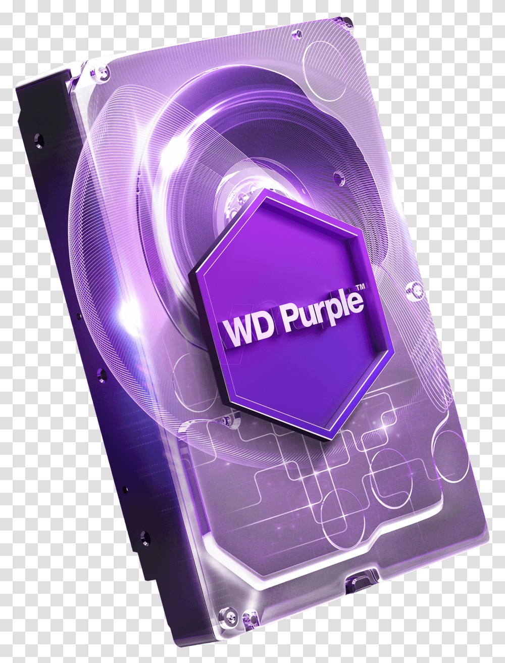 Wd Purple Surveillance Hard Drive 1 Tb Western Digital, Electronics, Bottle Transparent Png