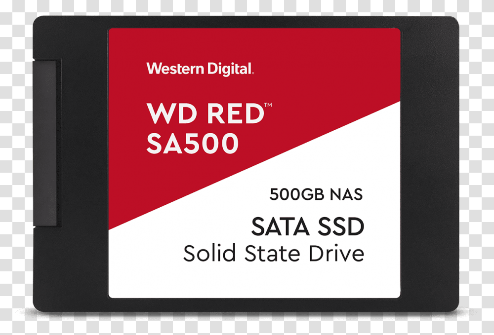 Wd Red Sa500 Nas Sata Ssd 500gb Wd Red Ssd, Business Card, Paper, Electronics Transparent Png
