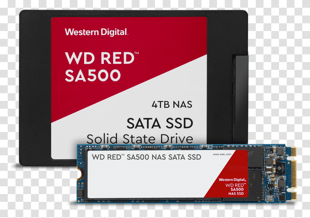 Wd Red Sa500 Nas Sata Ssd, Paper, Business Card, Advertisement Transparent Png