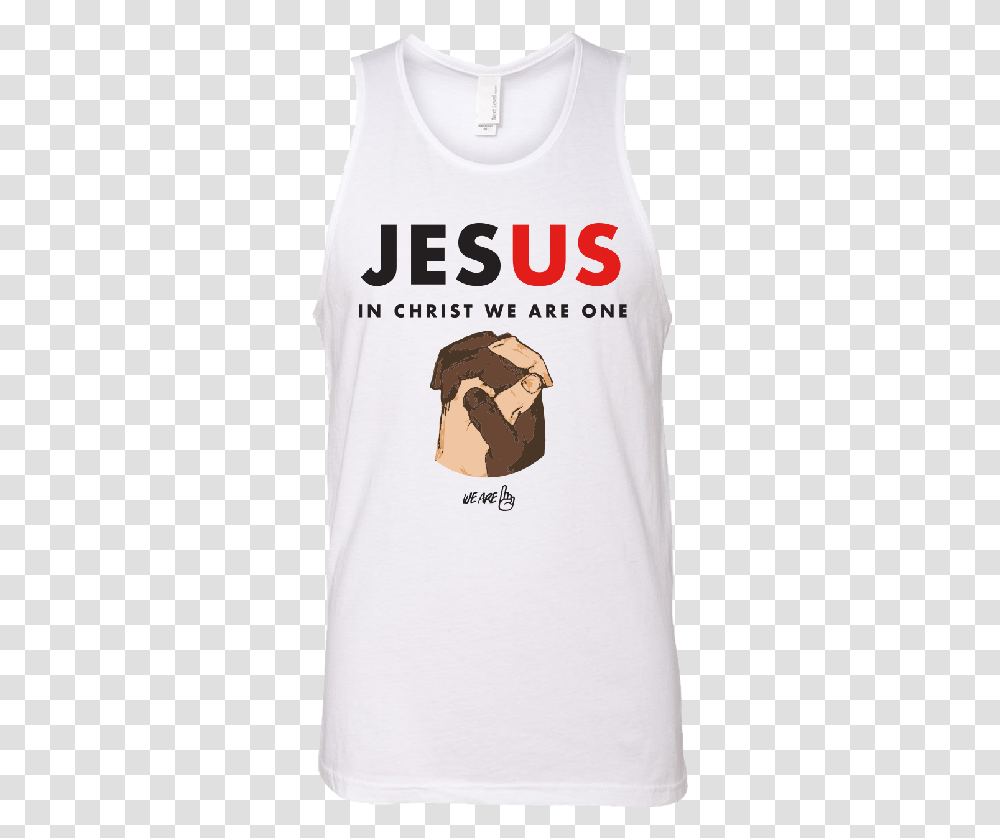 We Are One Jesus White Tank Active Tank, Clothing, Apparel, T-Shirt, Sleeve Transparent Png
