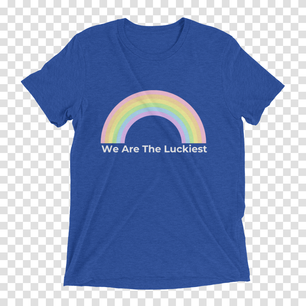 We Are The Luckiest Tee The Pastel Collection Laura Mckowen, Apparel, T-Shirt, Sleeve Transparent Png