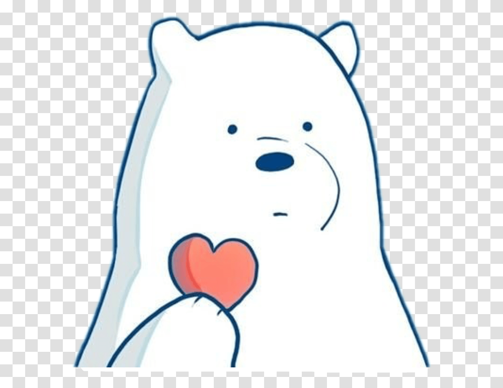 We Bare Bear Cute Bear Lovefreetoedit We Bare Bears, Snowman, Winter, Outdoors, Nature Transparent Png