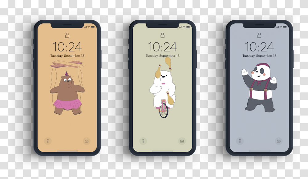 We Bare Bear Phone, Electronics, Mobile Phone, Cell Phone, Iphone Transparent Png