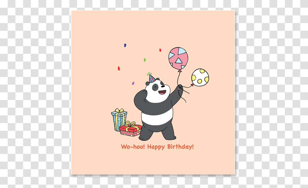 We Bare Bears Birthday, Giant Panda, Wildlife, Mammal, Animal Transparent Png