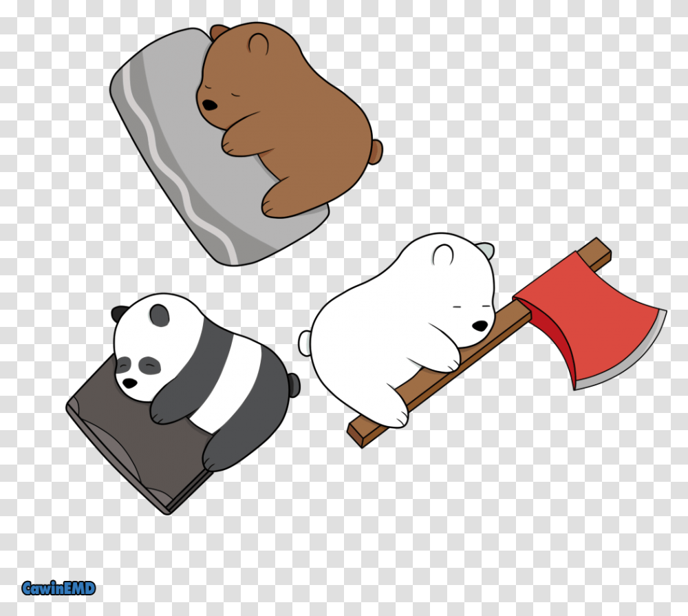 We Bare Bears By Greenfrog Young We Bare Bears, Tool, Axe, Giant Panda, Wildlife Transparent Png