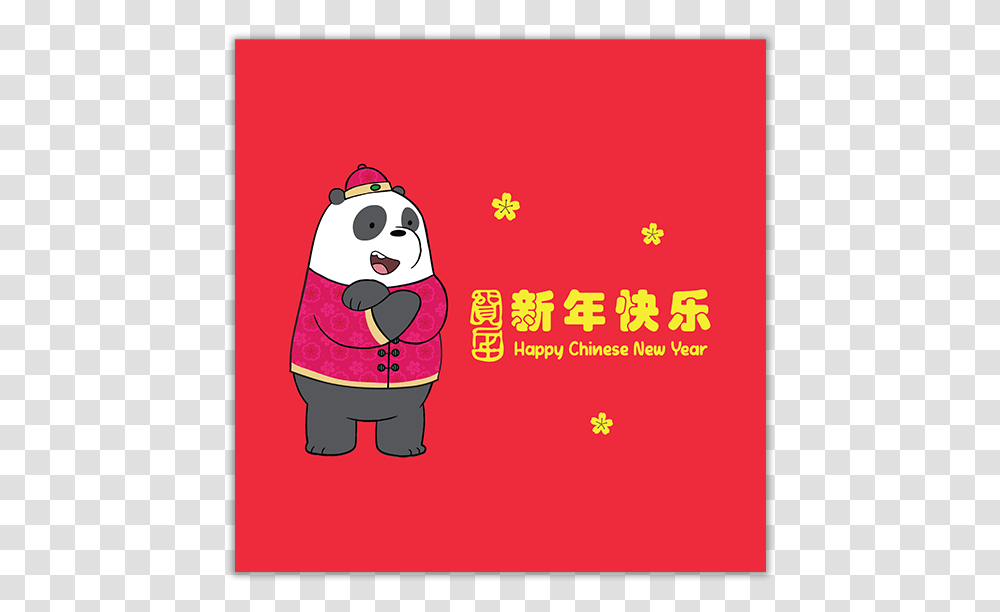 We Bare Bears Chinese New Year, Envelope, Mail, Greeting Card, Snowman Transparent Png