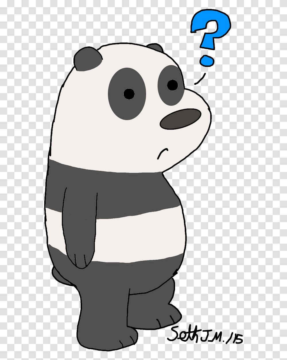 We Bare Bears Cute Panda, Giant Panda, Wildlife, Mammal, Animal Transparent Png