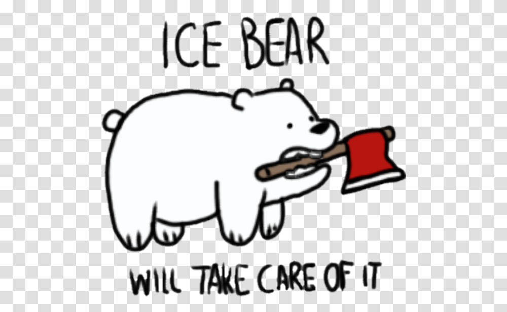 We Bare Bears Ice Bear Will Take Care Of It, Mammal, Animal, Sunglasses Transparent Png