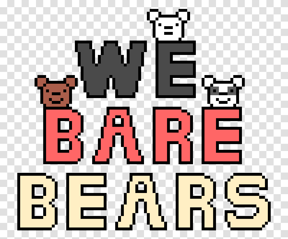We Bare Bears Pixel Art, Alphabet, Rug, Number Transparent Png