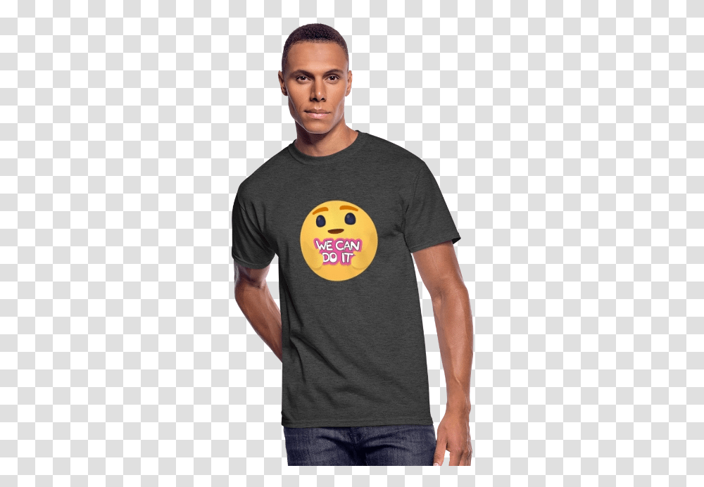 We Can Do It Care Emojis Shirts Men's 5050 Tshirt, Clothing, Apparel, Person, Human Transparent Png